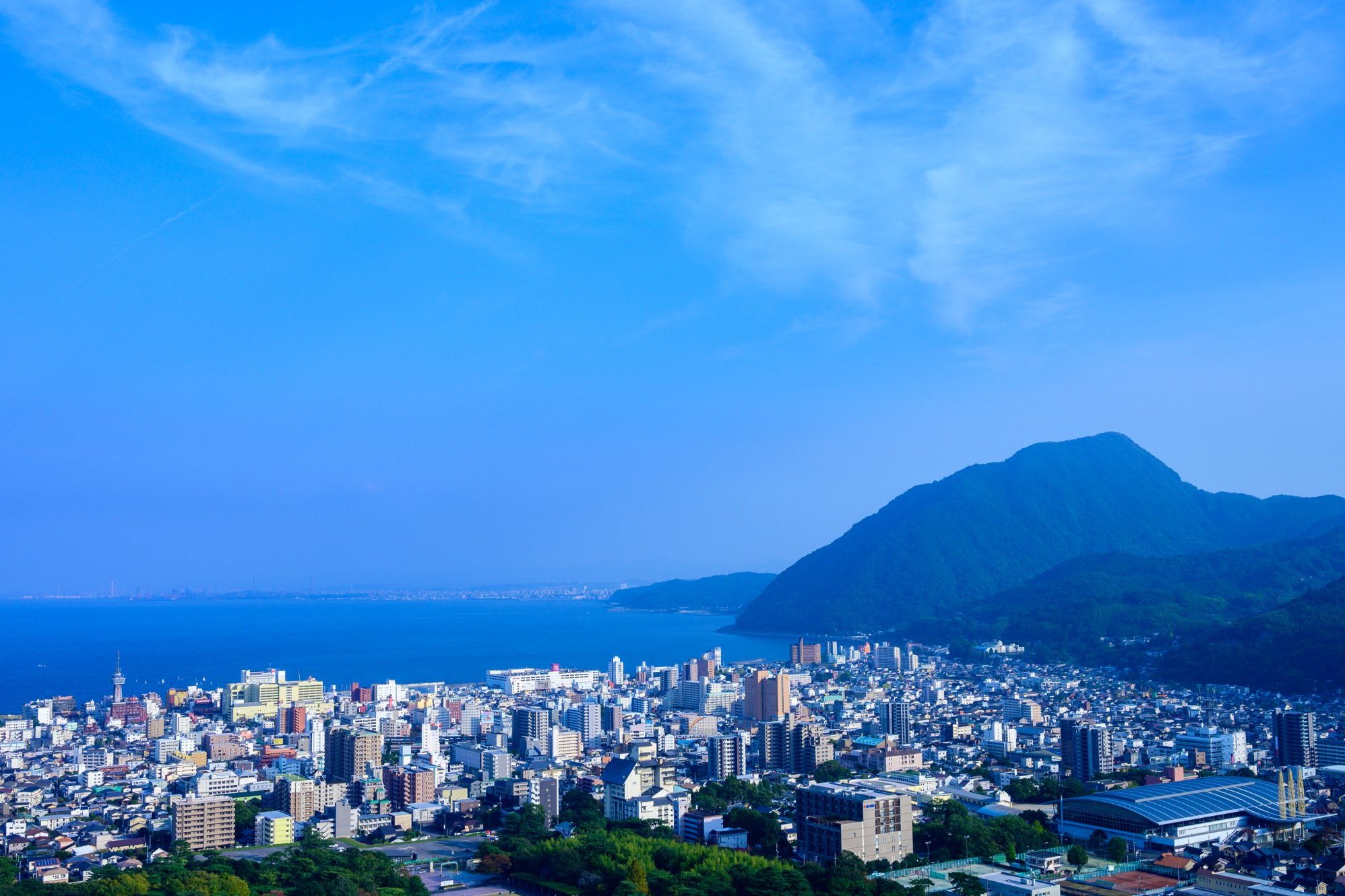 別府市と別府湾1 大分の街と不動産のイメージ